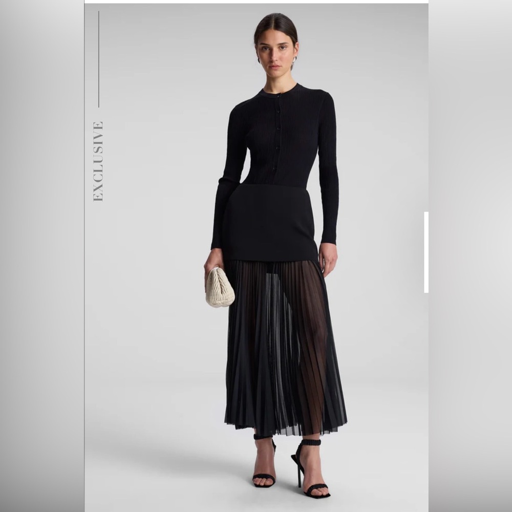 A.L.C Willa Pleated Maxi Skirt $495